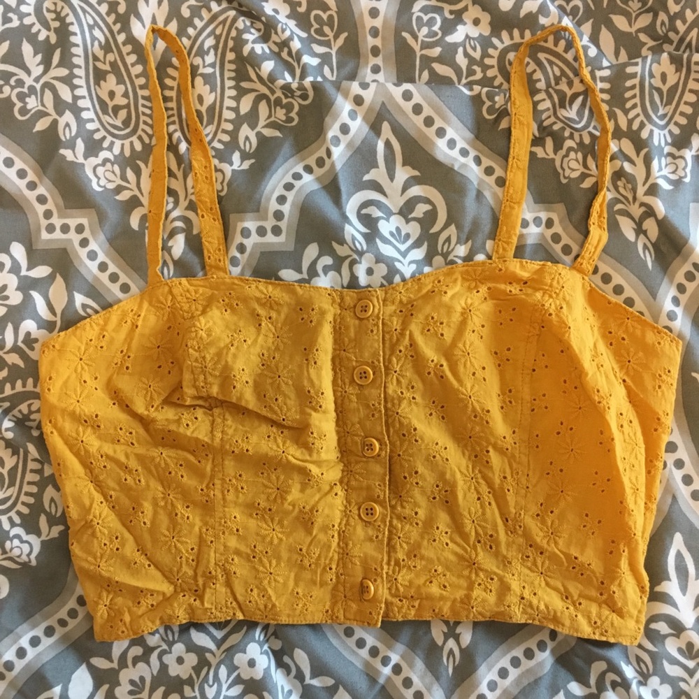 Garage Eyelet crop top